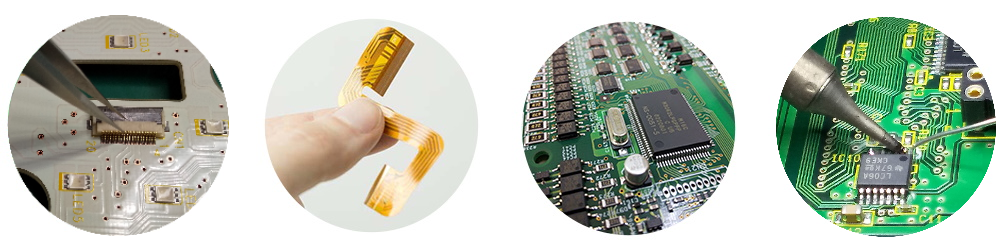 基板実装手載せフレキSMT手はんだ付け